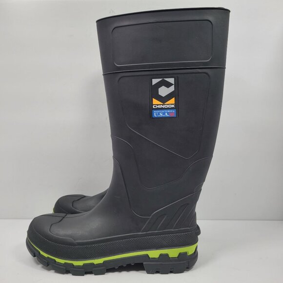 Chinook Kickaxe Soft Toe Men's Black Work Boots US Size 9 NWOT - Picture 2 of 11